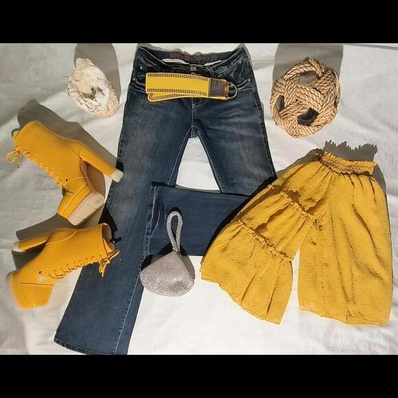 Y2k Mossimo Supply Co Women's 7R Fit 6 W30 L32 Dark Wash Bootcut Western Jeans - Picture 3 of 16